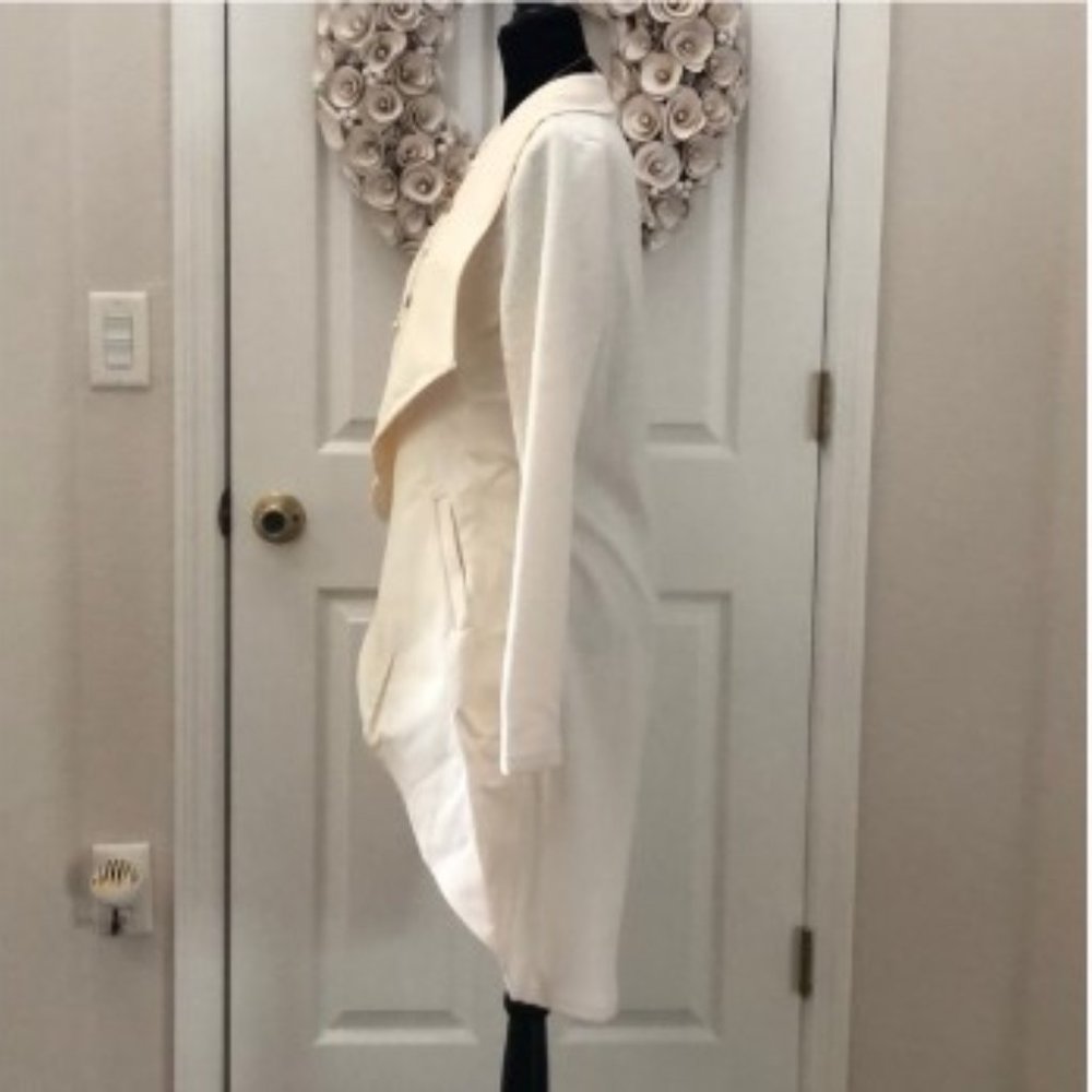 DONATED!!  Luxurious Cream draped open front - Picture 6 of 8